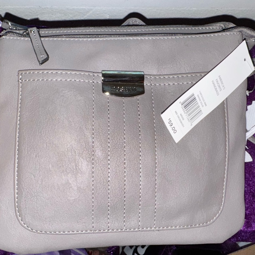 Rosetti Light Gray Crossbody